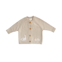 Baby Knitted Cardigan GOOSE Size 0-6M
