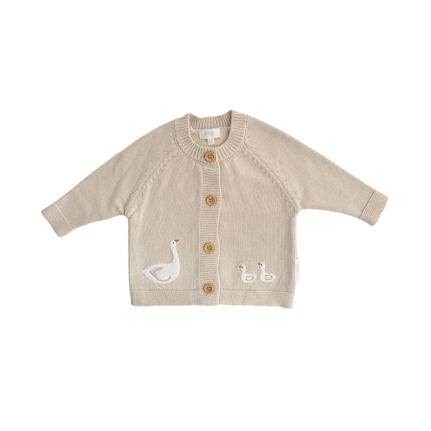 Baby Knitted Cardigan GOOSE Size 6-12M