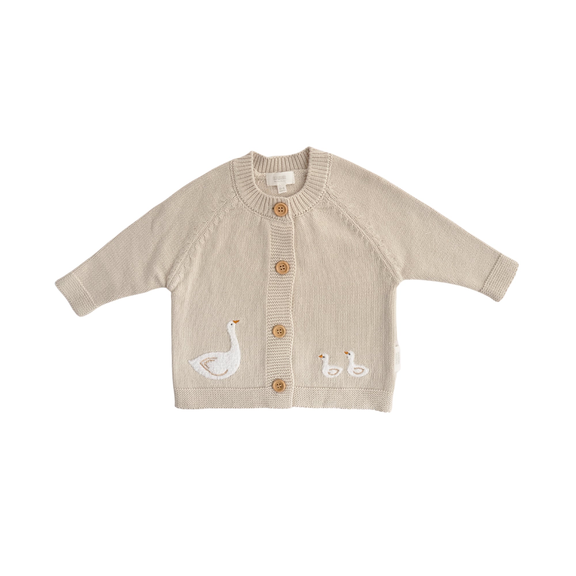 Baby Knitted Cardigan GOOSE Size 6-12M