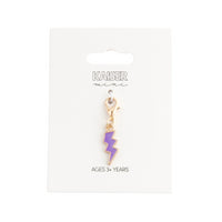 Charm - Gold Lilac Bolt
