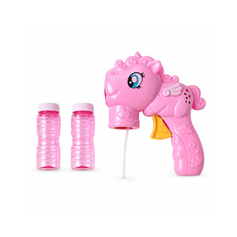 Good Vibes Kids Novelty Bubble Gun - PINK UNICORN