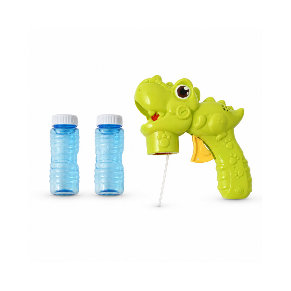 Good Vibes Kids Novelty Bubble Gun - GREEN DINO