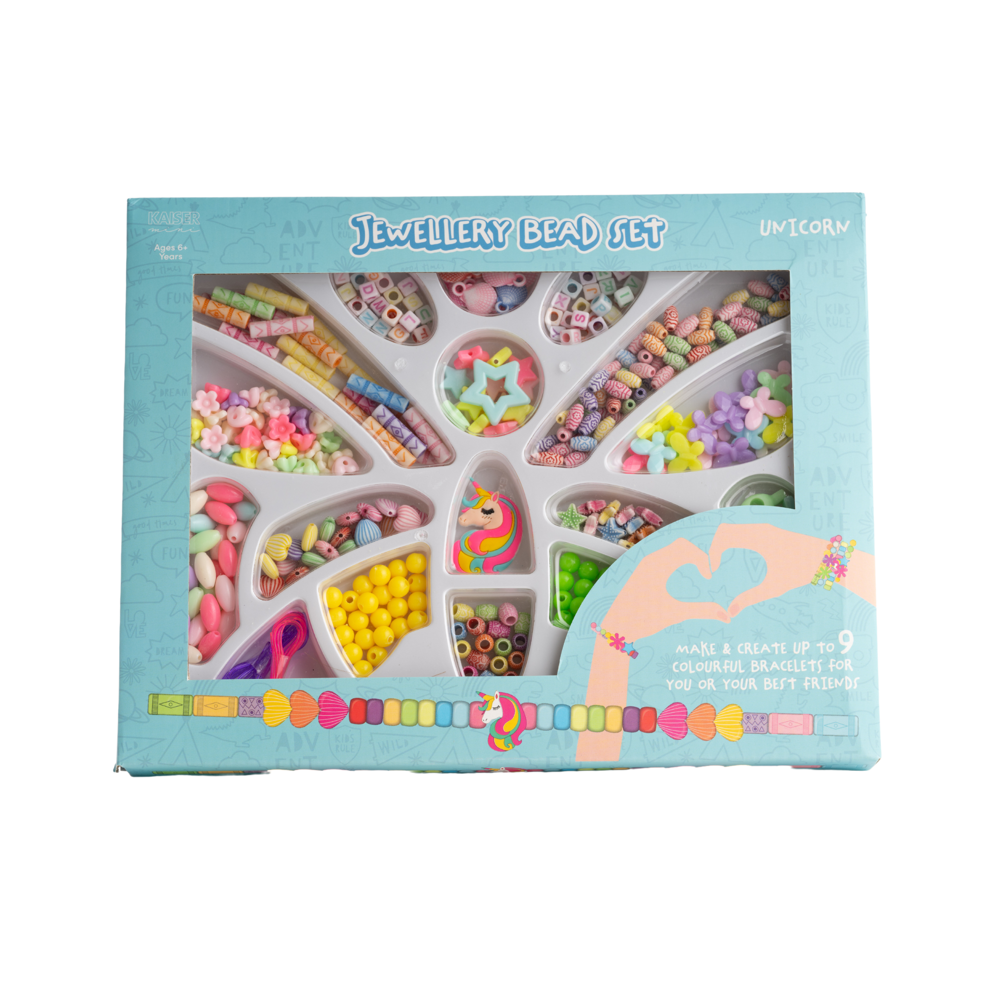 Kaiser Creative Club - Kids Mega Bead Set Med - UNICORN
