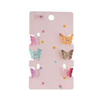 6Pk Claw Clip Set - Butterfly