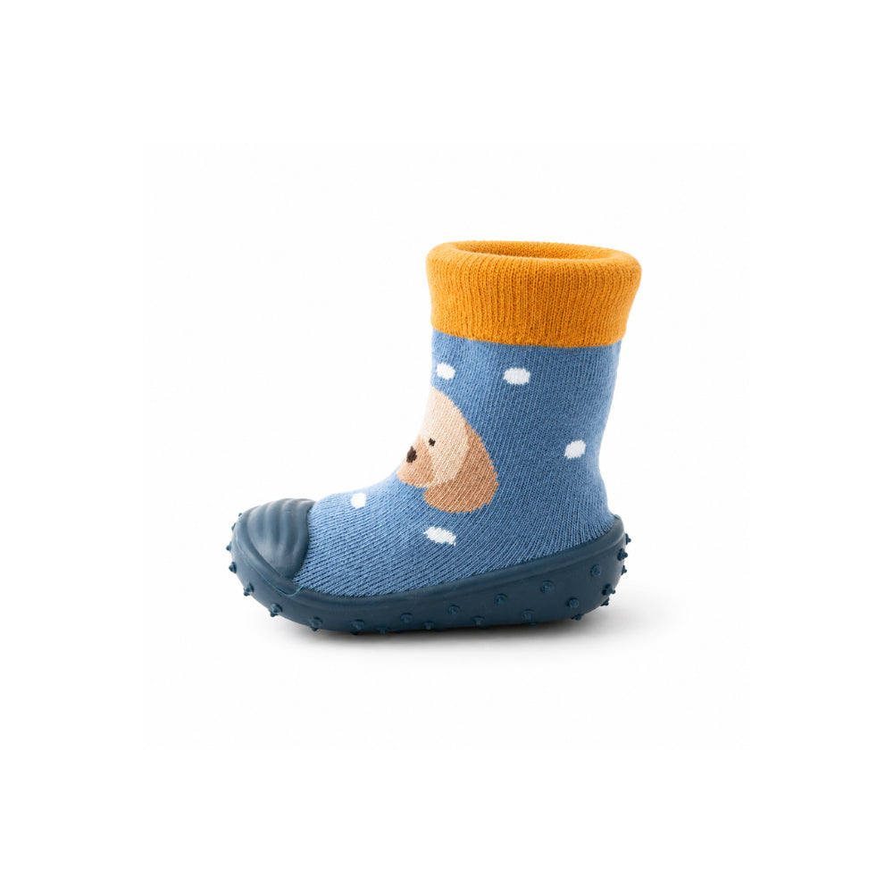 Peek-A-Boo Collection Baby Rubber Socks 6-12 months - PUPPY