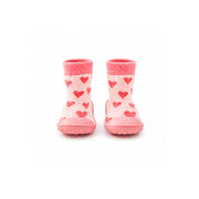 Peek-A-Boo Collection Baby Rubber Socks 6-12 months - HEARTS