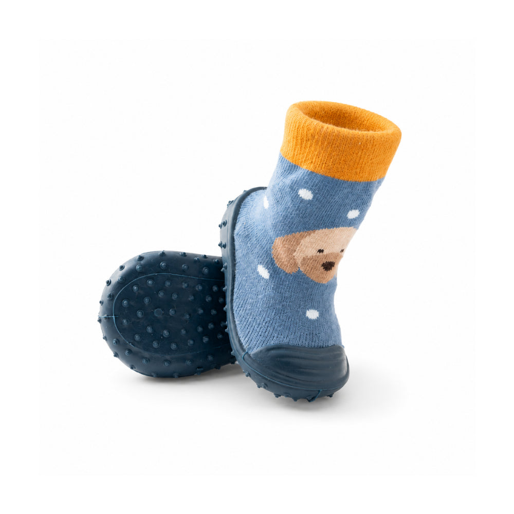 Peek-A-Boo Collection Baby Rubber Socks 12-18 months - PUPPY