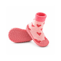 Peek-A-Boo Collection Baby Rubber Socks 12-18 months - HEARTS