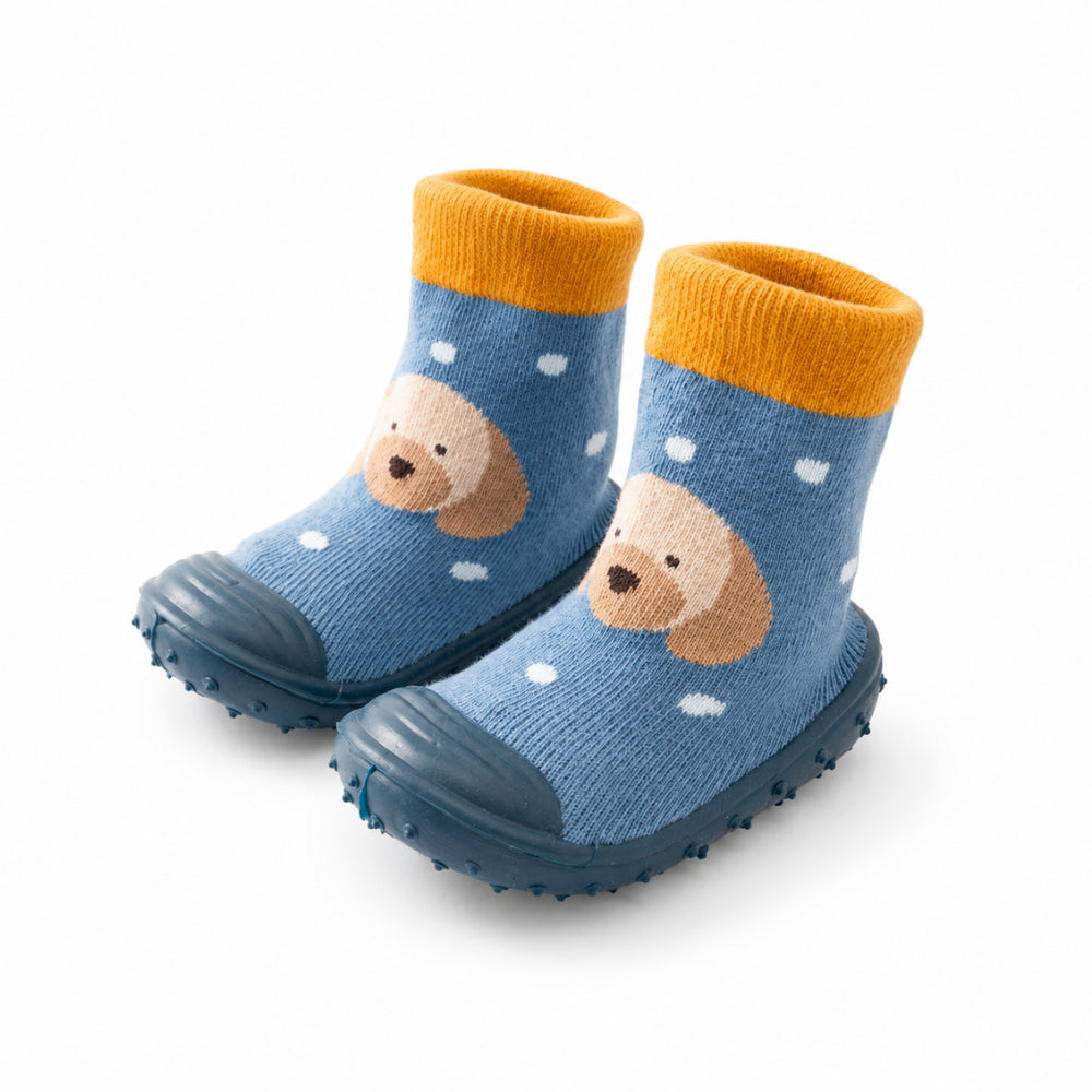 Peek-A-Boo Collection Baby Rubber Socks 18-24 months - PUPPY