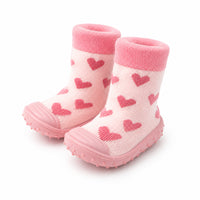 Peek-A-Boo Collection Baby Rubber Socks 18-24 months - HEARTS