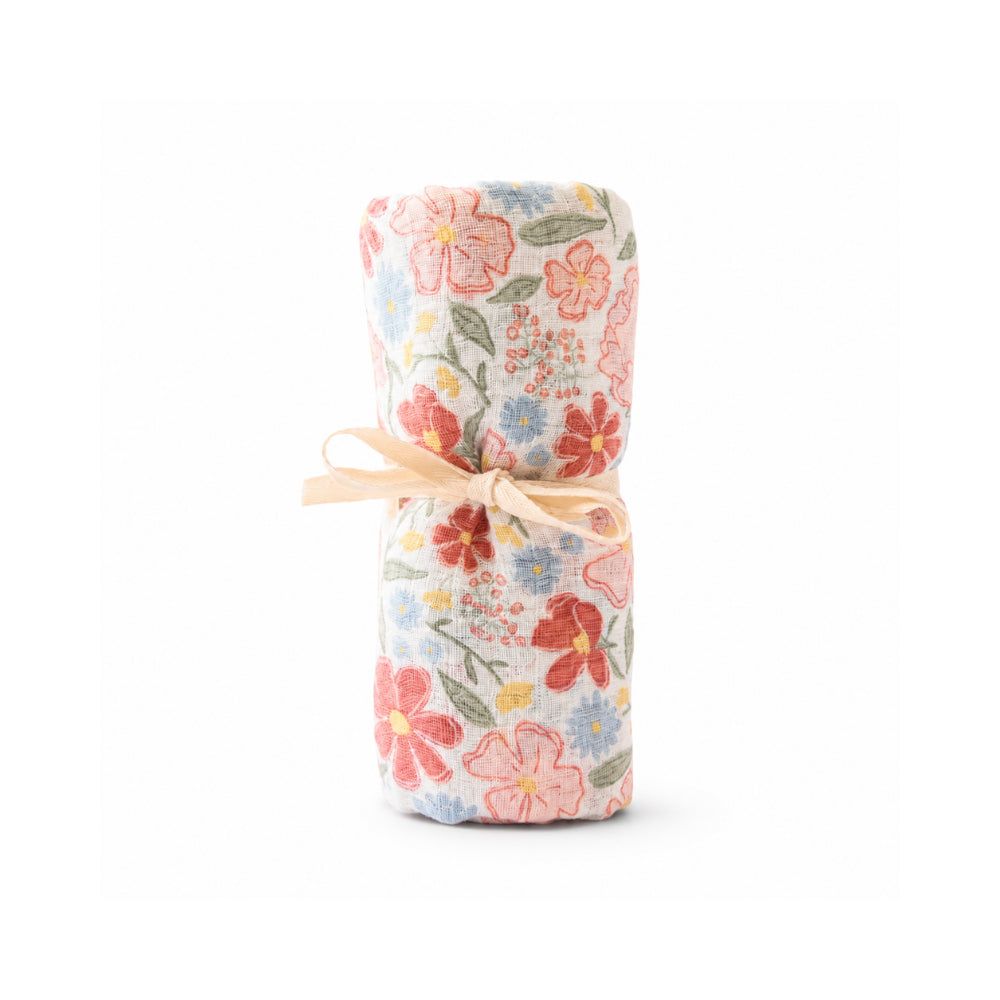 Peek-A-Boo Collection Baby Muslin Swaddle - PRETTY GARDEN
