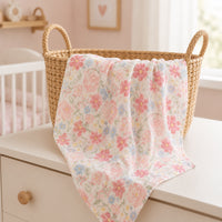 Peek-A-Boo Collection Baby Muslin Swaddle - PRETTY GARDEN
