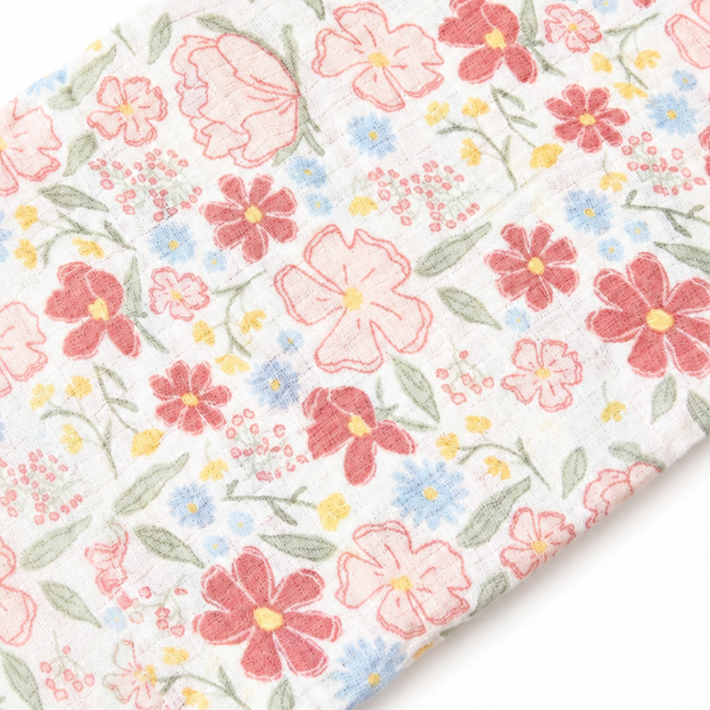 Peek-A-Boo Collection Baby Muslin Swaddle - PRETTY GARDEN