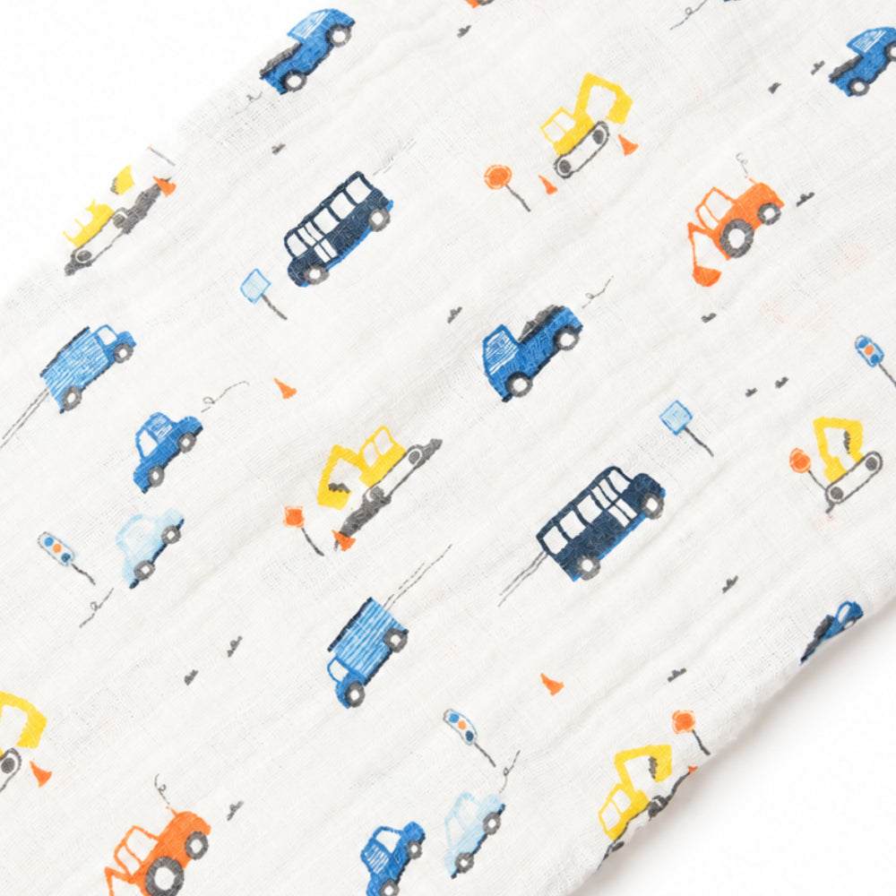 Peek-A-Boo Collection Baby Muslin Swaddle - CONSTRUCTION