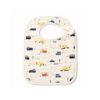 Peek-A-Boo Collection Baby 2pk Muslin Bib - CONSTRUCTION