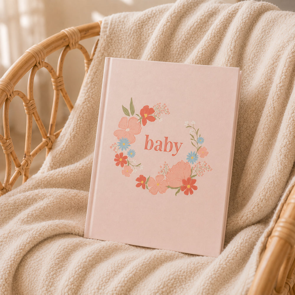 Peek-A-Boo Collection Baby Milestone Book - PRETTY GARDEN