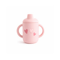 Peek-A-Boo Collection Printed Silicone Sippy Cup - HEARTS