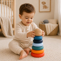 Peek-A-Boo Collection Baby Silicone Stacker - PUPPY