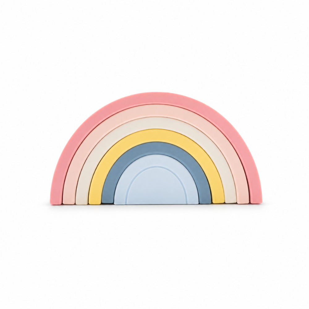 Peek-A-Boo Collection Baby Silicone Stacker - RAINBOW