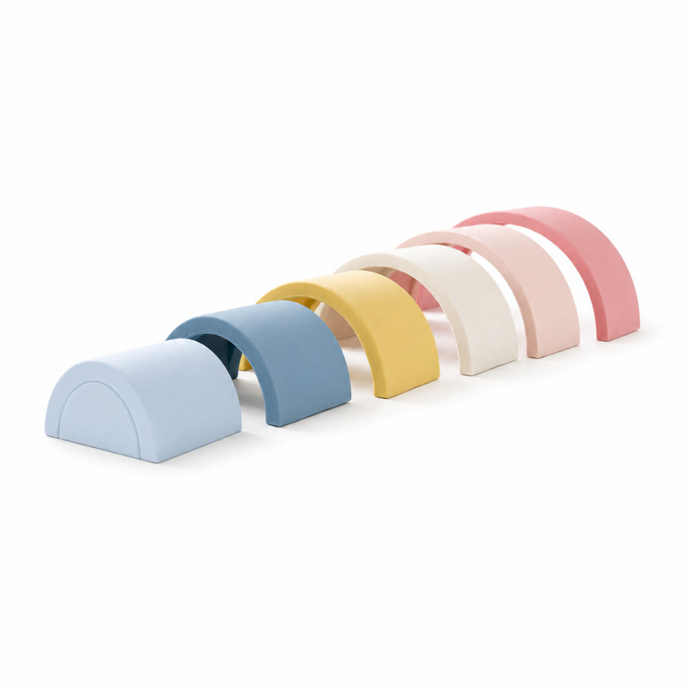 Peek-A-Boo Collection Baby Silicone Stacker - RAINBOW
