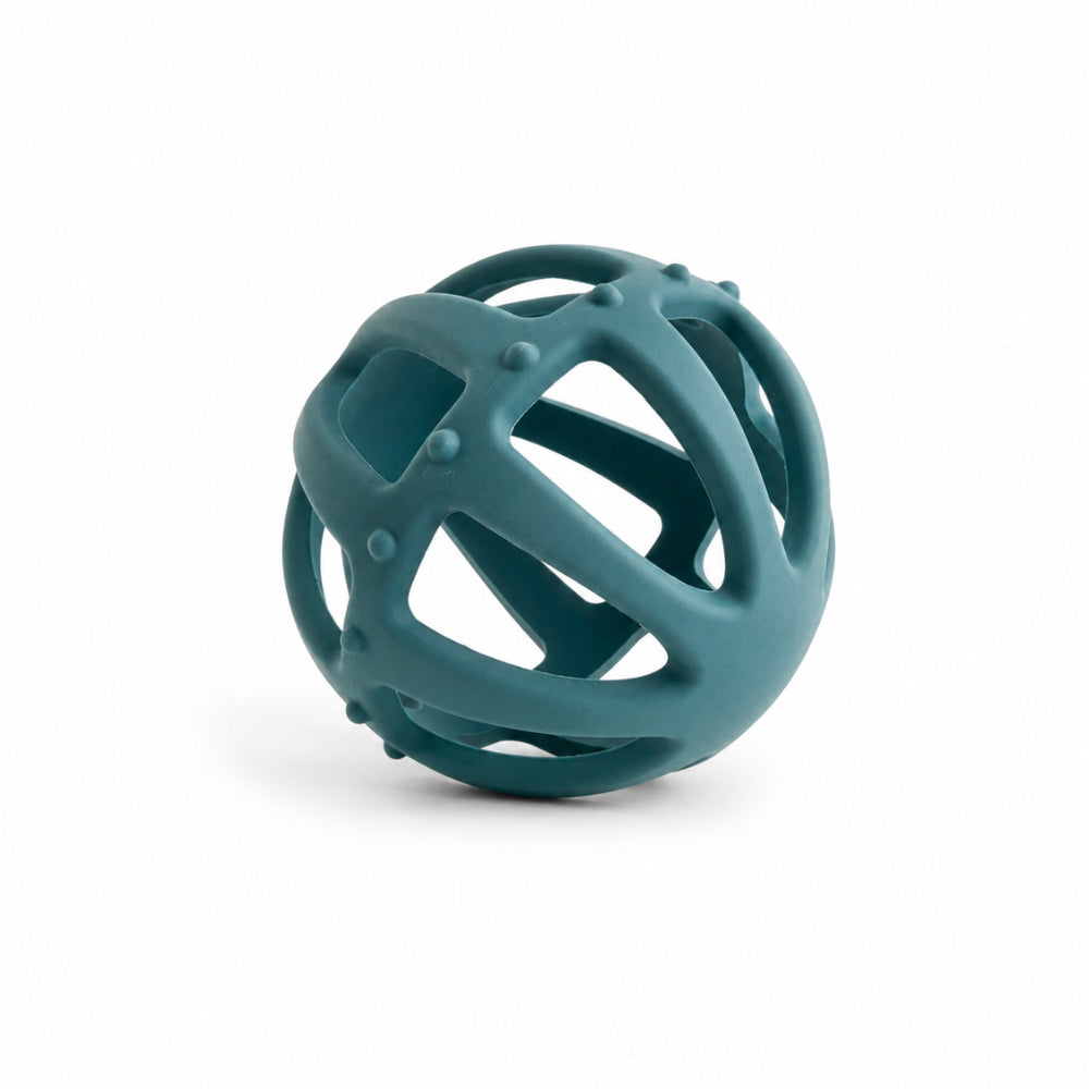 Peek-A-Boo Collection Baby Silicone Round Teether - JADE
