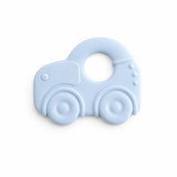 Peek-A-Boo Collection Baby Silicone Car Teether - BLUE