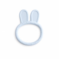 Peek-A-Boo Collection Baby Silicone Bunny Teether - PALE BLUE