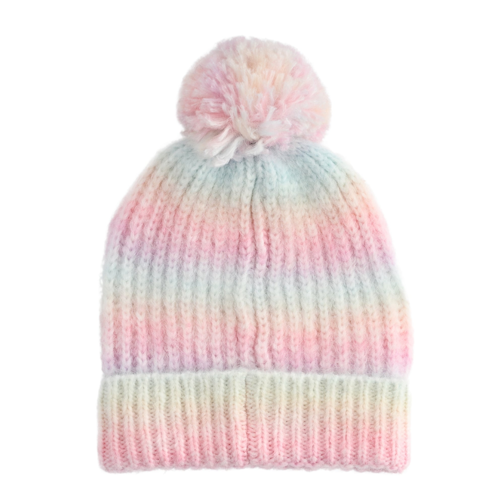 K Mini Winter Beanie - OMBRE PINK POM POM