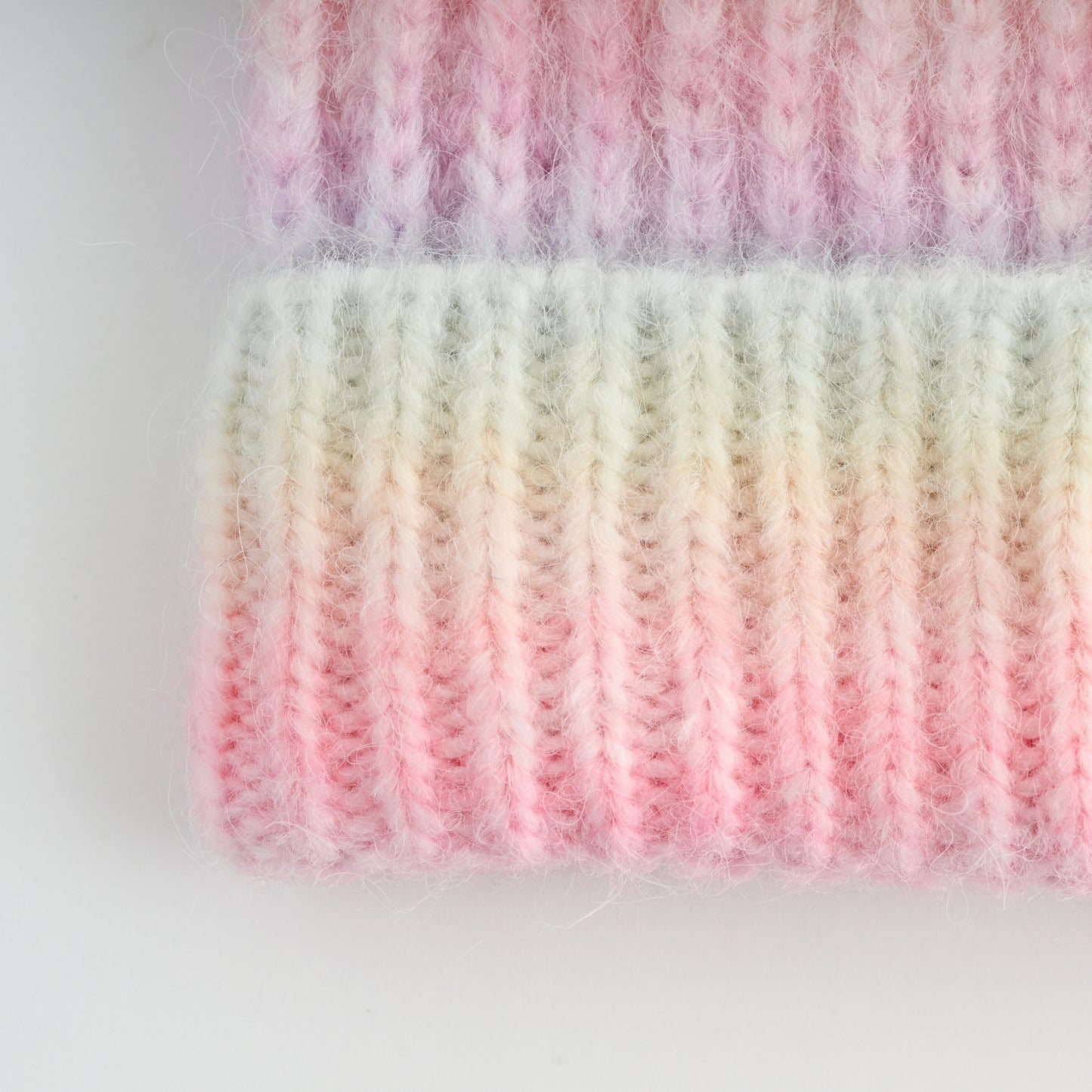 K Mini Winter Beanie - OMBRE PINK POM POM