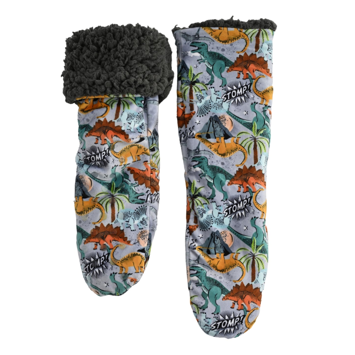 K Mini Winter Sleep Socks - ROAR (Size 5-8)