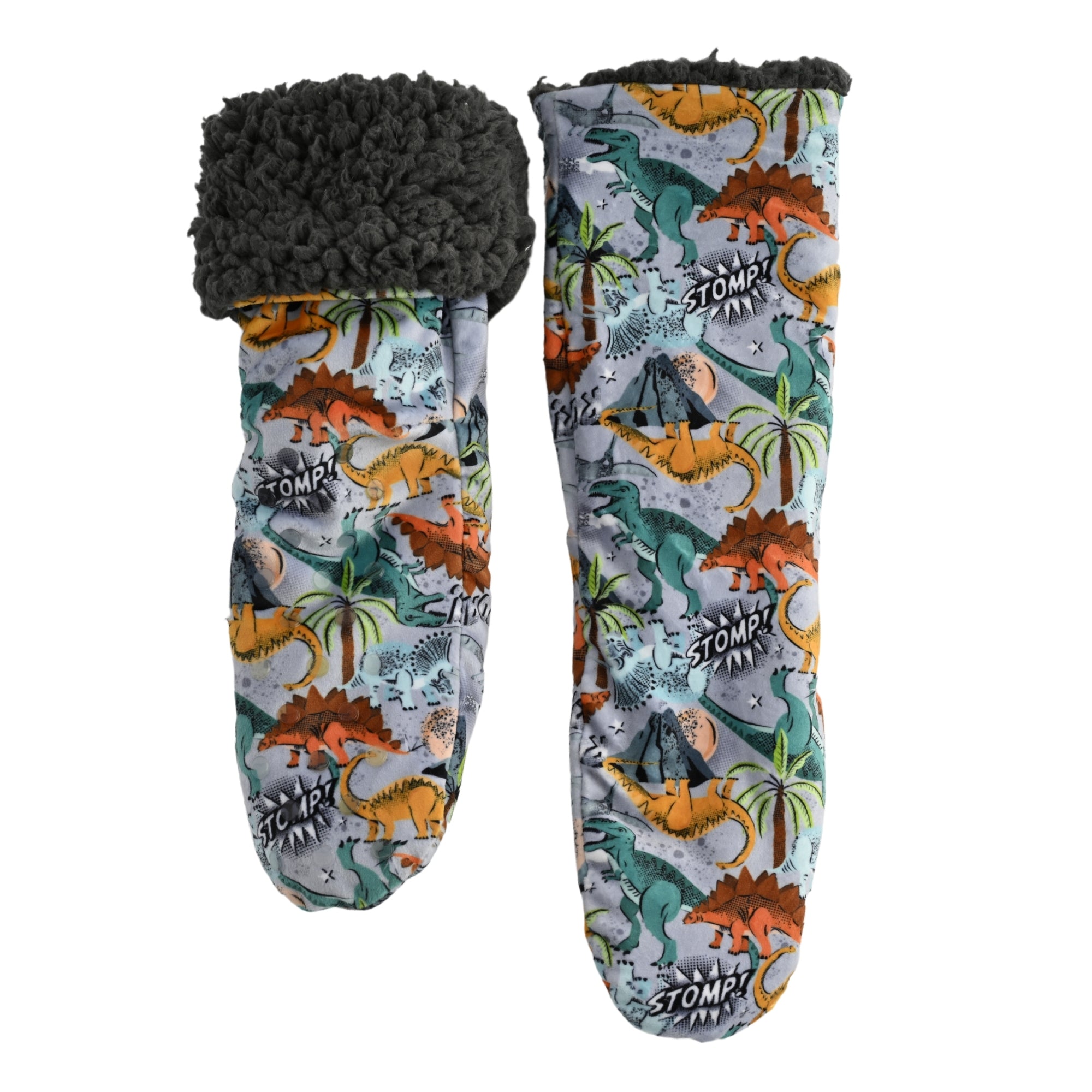 K Mini Winter Sleep Socks - ROAR (Size 5-8)