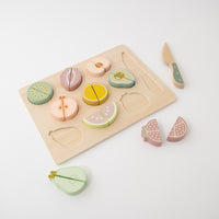 K Mini Baby Wooden Toys - Cutting Fruit Puzzle
