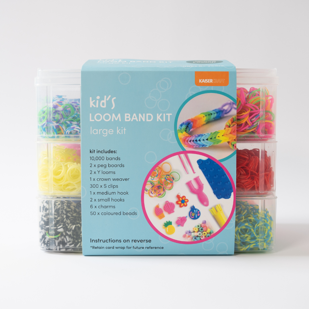 Kaiser Creative Club - Kids Loom Band Kit Lge - TRIPLE STACK