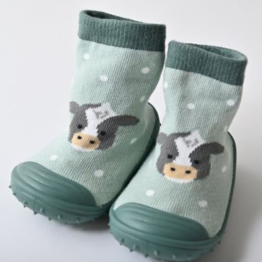 Tiny Orchard Baby Rubber Socks 18-24m - COW