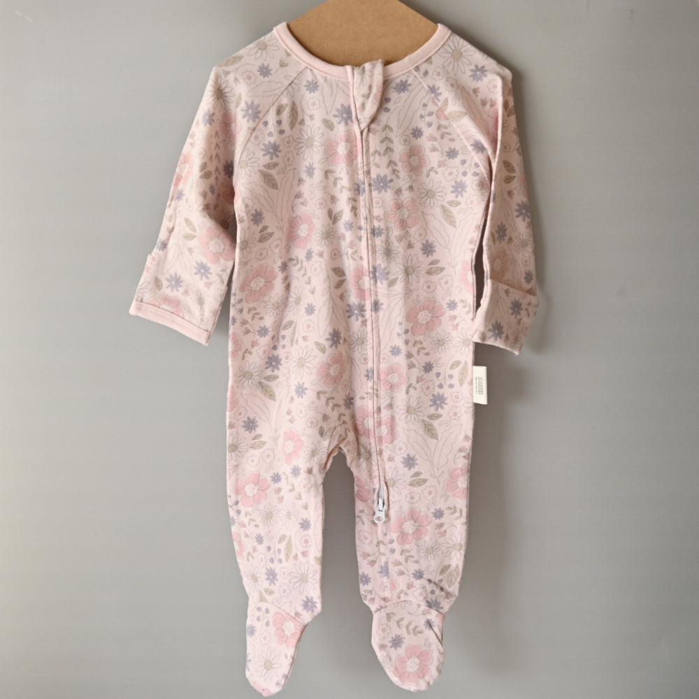 Tiny Orchard Baby Growsuits 6-12m - FLORAL