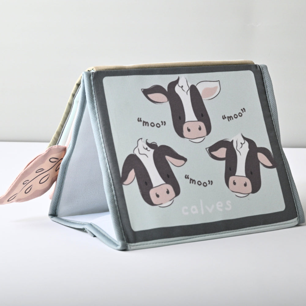 Tiny Orchard Baby Tummy Time Texture Book - FARM