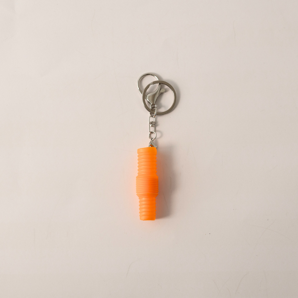 Keychain Inner Tube Keychain Pop Tube - ORANGE – Kaisercraft