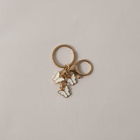 Keychain Enamel Butterfly - WHITE