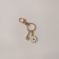 Keychain Enamel Flower/Heart - HEART