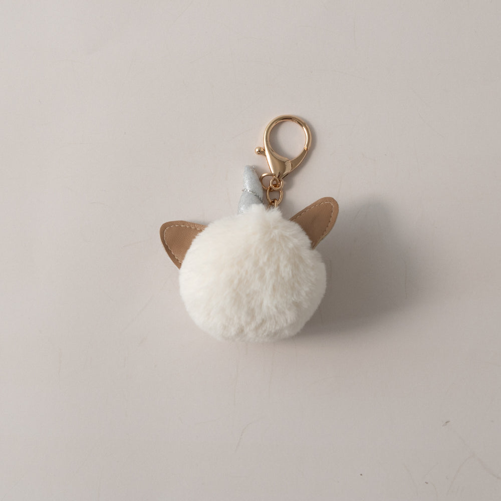 Keychain Pom Pom - UNICORN CAT