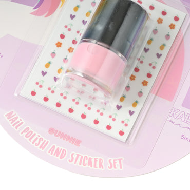 Sunnie Series Nail Polish & Sticker Set - UNICORN