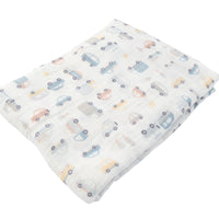 Sweet Pea series Muslin Swaddle - COOL CARS