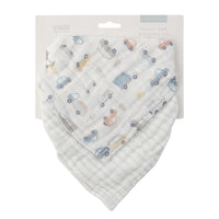 Sweet Pea series 2pk Muslin Bandana Bib - COOL CARS