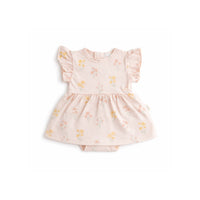 Sweet Pea series Baby Romper Dress 6-12m - FLOWER POSY