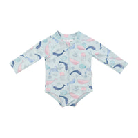 Baby Long Sleeve Swimsuit 1y - SEA CREATURES