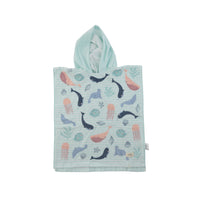 Baby Hooded Towel 1-2y  - SEA CREATURES