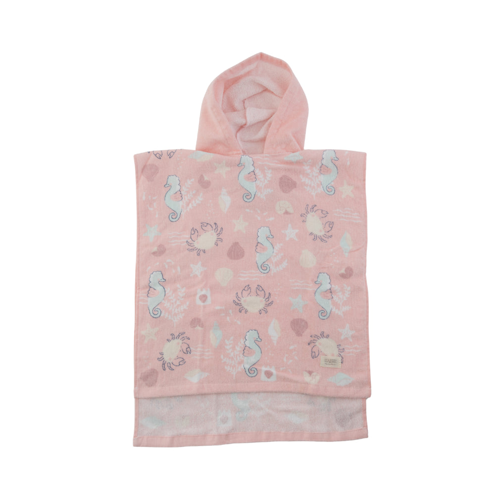 Baby Hooded Towel 1-2y  - CORAL LIFE