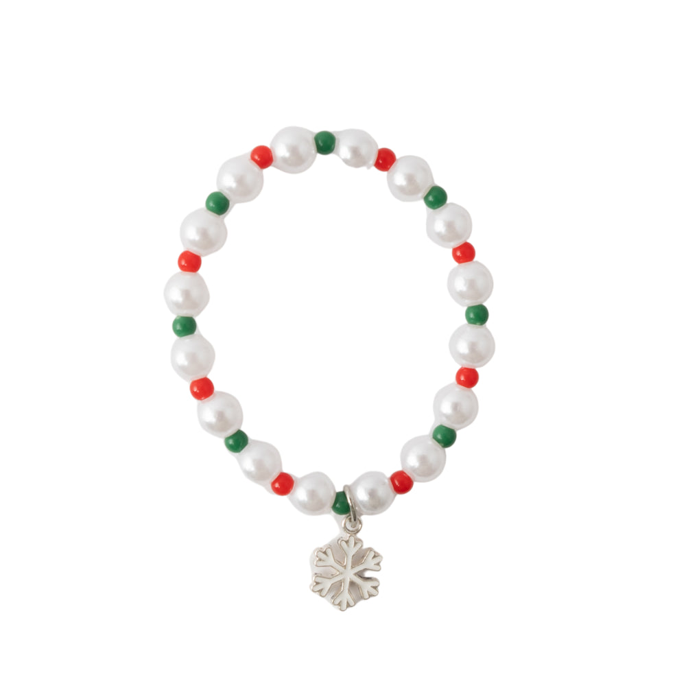 Kaiser Mini Christmas Bead Charm Bracelet - Snowflake