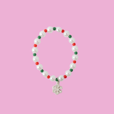 Kaiser Mini Christmas Bead Charm Bracelet - Snowflake