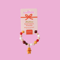 Kaiser Mini Christmas Bead Charm Bracelet - Gingerbread Man